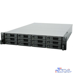 Synology SA3410 Сетевое хранилище 12x2.5"/3.5" SAS/SATA, Intel Xeon D-1541/8x2.1GHz, 16GB DDR4, 4x1 Гбит/с, 2x10 Гбит/с