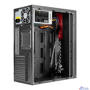 Exegate EX298136RUS Корпус Miditower ExeGate AA-443-AA350 (ATX, AA350 8 см, 2*USB+HD Audio, черный)