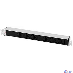 REM Блок розеток Rem-32 с инд., 12 IEC 60320 C13, 32А, алюм., 19", колодка (R-32-12C13-I-440-K)