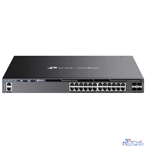 TP-Link SG6428XHP Стекируемый управляемый коммутатор 3-го уровня Omada с 24 гигабитными портами PoE+ и 4 портами SFP+