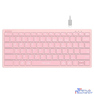 Клавиатура A4Tech Fstyler FBX51C розовый USB беспроводная BT/Radio slim Multimedia (FBX51C PINK)