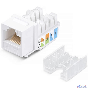Exegate EX297267RUS Модуль-вставка Keystone Jack RJ-45 ExeGate KJ-8P8C-SH-C6A-180-TL (Кат.6A, экранированная, 180 градусов, IDC Toolless (без инструмента))