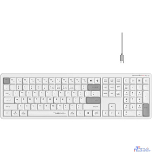 Клавиатура беспроводная A4Tech Fstyler FBX55C white (USB, BT/Radio, slim, Multimedia) (FBX55C)