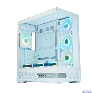 Корпус XASTRA Q700 7ARGB-FS-C10-UC White ATX/Aquarium/Screewless/7x120mm ARGB PWM Daisy Chain FS fans/Argb+PWM HUB 10port/Type C / Q700-7FS12A-C10-UC-WH