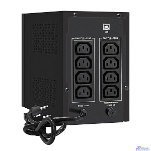 Exegate EP285496RUS ИБП ExeGate SpecialPro UNB-1500.LED.AVR.C13.RJ.USB <1500VA/950W, LED, AVR, 6*IEC-C13, RJ45/11, USB, Black>