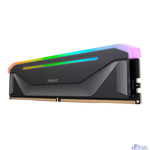 Оперативная память Apacer  DDR5 16GB 6400MHz DIMM NOX RGB Black Gaming Memory CL36 2048x8 1.35V Heat Sink (Retail) 3 years (AH5U16G64C652NBAA-1)