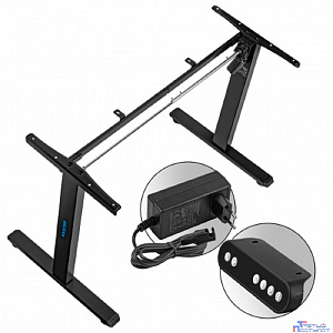 Kromax OMEGA-40 black,подстолье электрическое для TV, max выс. 710-1160 мм, max вес 80 кг.