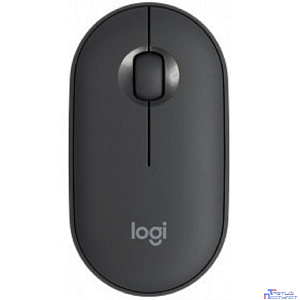 910-005718/910-005576 Мышь Logitech Pebble M350 графитовый оптическая (1000dpi) silent беспроводная BT USB для ноутбука (3but)