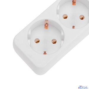 PROconnect (13-4209) Удлинитель 3 гнезда, 3м, 3х0,75мм?, с/з, белый