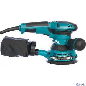 Makita BO5041 Эксцентриковая шлифовальная машина [BO5041] {300Вт,ф125мм,4000-12000об\м,ампл-2.8мм,1.4кг,кор,п\сборник,доп.рукоятка}