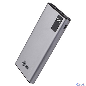 Мобильный аккумулятор Cactus CS-PBFSLT-10000 10000mAh 3A 2xUSB серый