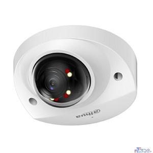 DAHUA DH-IPC-HDBW2249FP-AS-IL-0280B Уличная мини-купольная IP-видеокамера SmartDualLight 2Мп, 1/2.8” CMOS, объектив 2.8мм, видеоаналитика, микрофон, ИК 30м, LED 30м, IP67, IK10, металл