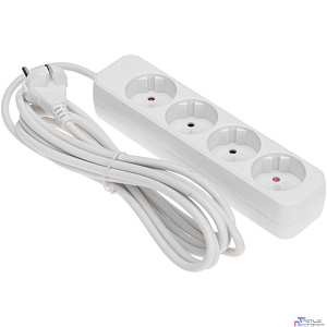 Rexant  13-4024 Удлинитель STANDARD 4 гнезда, 3м, 2х1,0мм?, б/з, белый