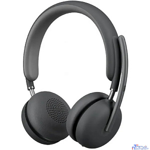 Гарнитура игровая Logitech Zone Wireless 2,  для компьютера/мобильных устройств, накладные,  Bluetooth, графитовый [981-001311]