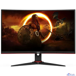 LCD AOC 27" CQ27G2SE Black-Red {VA curved 2560x1440 165Hz 1ms 178/178 250cd 2xHDMI2.0 DisplayPort1.4 высота}