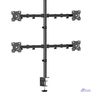 ONKRON D421E чёрный {Для экранов с диагональю 13"-32" каждый Максимальная нагрузка: 32кг (4х8кг) VESA: 75x75, 100х100мм}