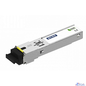 NTSS Модуль NTSS SFP, 1,25Гбит/с, разъём SC, рабочая длина волны 1550/1310нм, SM, WDM, дальность до 20км, ОБ 14дБ, DDM (INDUSTRIAL -45 +85C) NTSS-SFP-1.25G-53-20SDI