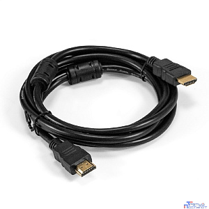 Exegate EX294689RUS Кабель HDMI ExeGate EX-CC-HDMI-2.0F (19M/19M, 2м, v1.4b, ферритовые кольца, позолоченные контакты)