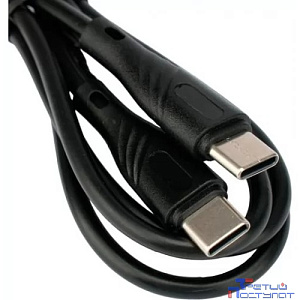 Cablexpert Кабель USB2.0  Type-C/Type-C, Classic 0.1, 3A, 60Вт, PD/QC3.0, медь, 1м, черный, коробка (CCB-USB2-CMCMO1-1MB)