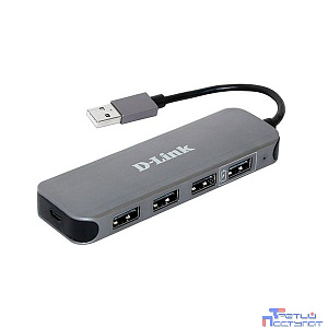 D-Link DUB-H4/E1A Компактный концентратор с 4 портами USB 2.0