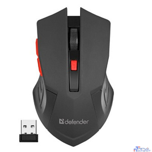Defender Accura MM-275 RED USB [52276] {Беспроводная оптическая мышь, 6 кнопок, 800-1600 dpi }