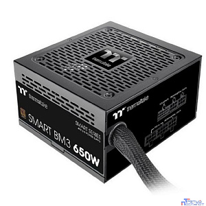 Блок питания Thermaltake Smart BM3 650 /Semi Modular/Non Light/Full Range/Analog/80 Plus Bronze/EU/JP Main CAP/All Flat Cables/Gen 5