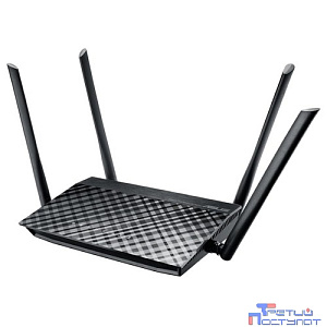 ASUS RT-AC1200 (V2) Беспроводной двухдиапазонный маршрутизатор AC1200  с поддержкой технологии MU-MIMO, Wi-Fi 5 (ac)