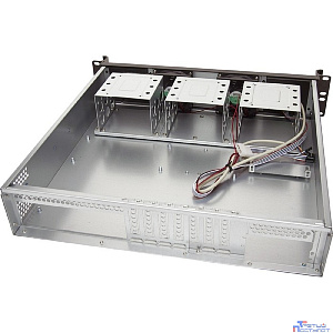 Exegate EX281969RUS Серверный корпус ExeGate Pro 2U420-06 <RM 19", высота 2U, глубина 420, БП 2U-600ADS, USB>