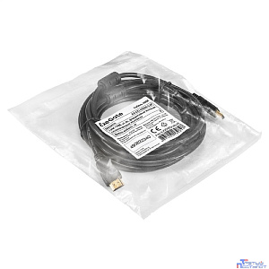 Exegate EX294691RUS Кабель HDMI ExeGate EX-CC-HDMI-5.0F (19M /19M, 5м, v1.4b, ферритовые кольца, позолоченные контакты)