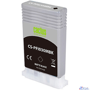 Картридж струйный Cactus CS-PFI030MBK PFI-030MBK черный матовый (55мл) для Canon imagePROGRAF TA-20/30