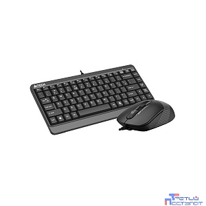 Комплект кл-ра+мышь проводн. A4Tech Fstyler F1110 black/grey USB Multimedia (F1110 GREY)