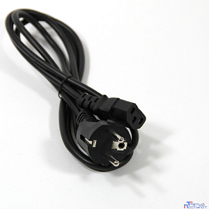 Telecom Кабель питания (TP021-IEC320-C13/SHM-1.8-BK) компьютер - розетка 220V <1.8м> (Европейский стандарт) [6926123461327]