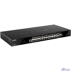D-Link DGS-1520-28/A1A Управляемый L3 стекируемый коммутатор с 24 портами 10/100/1000Base-T, 2 портами 10GBase-T и 2 портами 10GBase-X SFP+