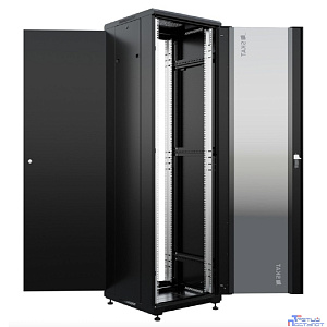 БАСТИОН SKAT TB-42R660GF-B Шкаф напольный универсальный серверный 42U 600х600мм, дверь стеклянная (4406) {1.5 года гарантия}