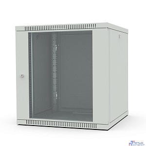 Шкаф настенный 19", 12U Filum FL-WB-1266GM-GY Wall Box (ШхГхВ) 600x600x623 мм, дверь стеклянная, цвет серый RAL7035
