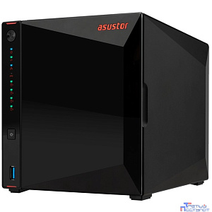Asustor AS5304T 4-Bay NAS/Media player/Intel Celeron J4105 1.5GHz, up to 2.5 GHz(Quad-Core), 4GB SO-DIMM DDR4, noHDD(HDD,SSD),/2x2,5GbE(LAN)/3xUSB3.2,HDMI