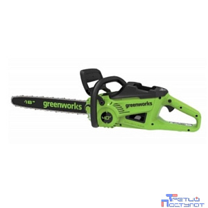 GreenWorks GD40CS20XK4 Цепная пила аккумуляторная, 40V, 40 см, 2000 Вт, бесщеточная,   c 1хАКБ 4 Ач И ЗУ [2008807UB]