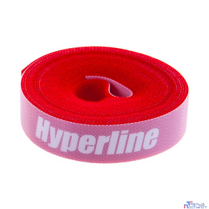 Hyperline WASNR-5x25-RD Лента (липучка) в рулоне, ширина 25 мм, длина 5 м, красная