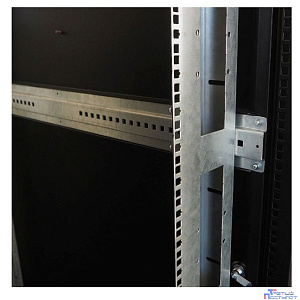 ЦМО Шкаф серверный напольный 42U (800 х 1200) двойные перфорированные распашные двери 2 шт., цвет черный (ШТК-М-42.8.12-88АА-9005)