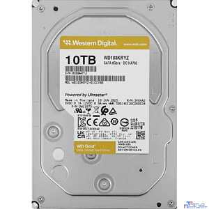 Жесткий диск Western Digital Gold WD103KRYZ 10ТБ 3,5" 7200RPM 512MB (SATA III)