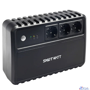 SMARTWATT UPS SAFE 800 {линейно-интерактивный, 800/480 ВА/Вт, напольный, LED индикация, Shuko CEE7/4 - 3 шт}