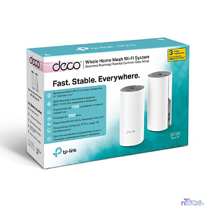 TP-Link Deco E4(2-pack) AC1200 Домашняя Mesh Wi-Fi система