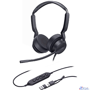 Гарнитура проводная/ Yealink UH42 Dual UC USB-C/A [1308215]