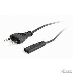 Cablexpert Кабель питания для ноутбуков, аудио/видео техники 1,8м, VDE, 2-pin, черный, пакет" (PC-184-VDE-1.8M)