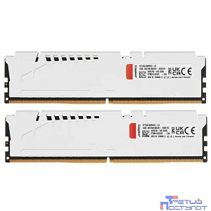 Kingston 64GB 5600MT/s  DDR5 CL40 DIMM (Kit of 2) FURY Beast White XMP KF556C40BWK2-64