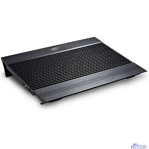 Подставка для охлаждения ноутбука DEEPCOOL N8 BLACK (8шт/кор, до 17", вентилятор 2x140мм,  алюминий, черный, 2USB ) Retail box