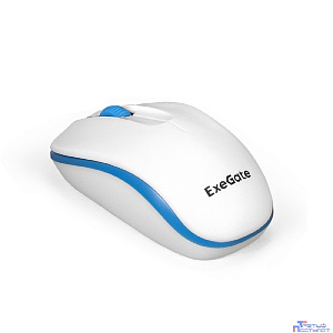 Exegate EX295308RUS Беспроводная мышь ExeGate Professional Standard SR-9055W (радиоканал 2,4 ГГц, USB, оптическая, 1200dpi, 3 кнопки и колесо прокрутки, белая, Color Box)