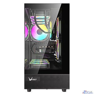 Корпус Formula Crystal Z8 COSMIC черный без БП ATX 3x120mm 5x140mm 1xUSB2.0 1xUSB3.0 1xUSB3.1 audio bott PSU