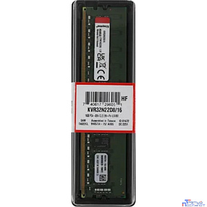 Kingston DDR4 DIMM 16GB KVR32N22D8/16 PC4-25600, 3200MHz, CL22