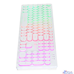 Oklick 420MRL white USB slim Multimedia LED [1091227]